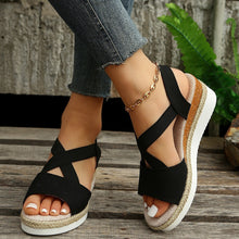 Load image into Gallery viewer, Libiyi Summer Flat Wedge Heel Fish Mouth Casual Women&#39;s Sandals - Libiyi