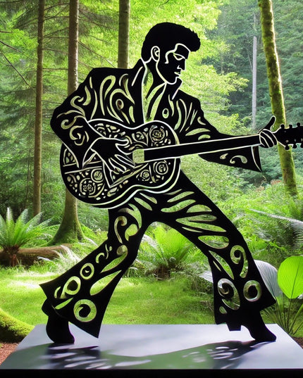 Rock 'n' Roll Legend Garden Art 🎶 - Libiyi