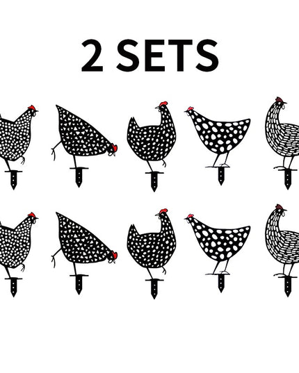 Sherem Metal Chicken Garden Sculpture - Libiyi