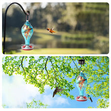 Load image into Gallery viewer, Hand Blown Glass Hummingbird Feeder - 25 Ounces - Libiyi