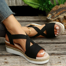 Load image into Gallery viewer, Libiyi Summer Flat Wedge Heel Fish Mouth Casual Women&#39;s Sandals - Libiyi