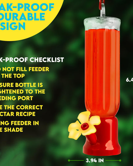 🔥Annual Offer - New Leak-Proof Design Hummingbird Feeder (4 Pack) - Libiyi