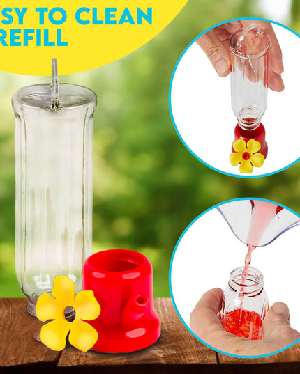 🔥Annual Offer - New Leak-Proof Design Hummingbird Feeder (4 Pack) - Libiyi