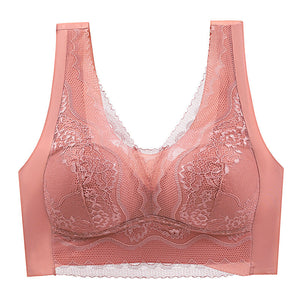 Lace anti-exposure seamless bra - Libiyi