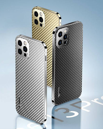 Stainless Steel Carbon Fiber Case For iPhone - Libiyi