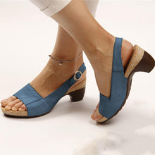 Load image into Gallery viewer, Libiyi Women&#39;s Elegant Low Chunky Heel Comfy Sandals - Libiyi