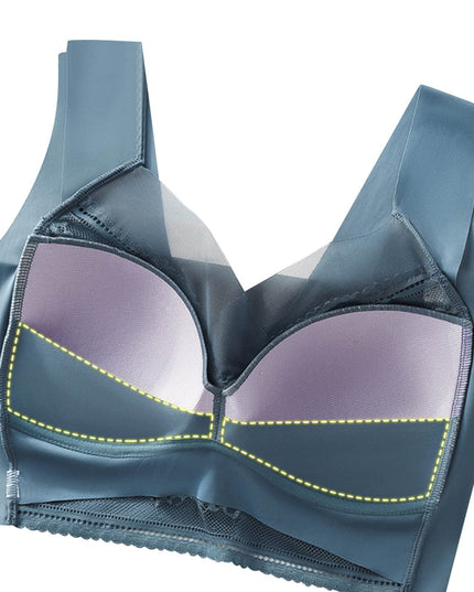 Women's push-up lace push-up bra for beautiful back - Libiyi