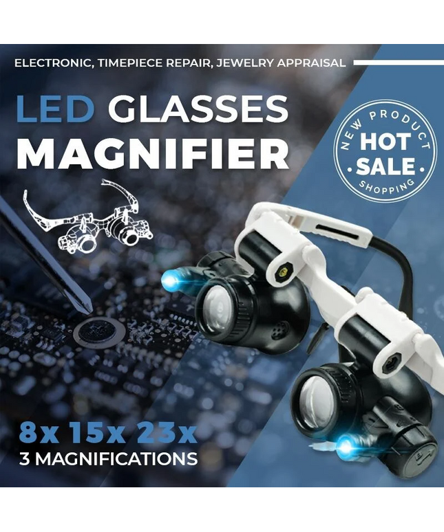 Keilini LED Glasses Magnifier - Libiyi