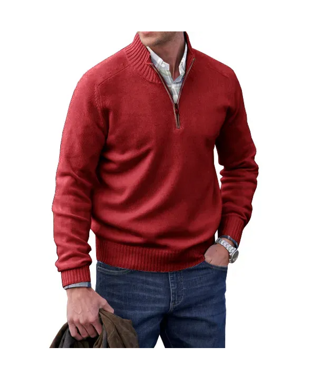 🔥MEN'S CASHMERE ZIPPER BASIC SWEATER🔥 - Libiyi