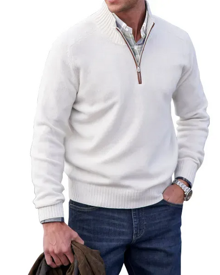 🔥MEN'S CASHMERE ZIPPER BASIC SWEATER🔥 - Libiyi