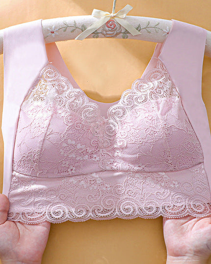 Push up beautiful back no steel ring lace underwear - Libiyi