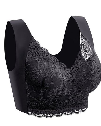 Push up beautiful back no steel ring lace underwear - Libiyi