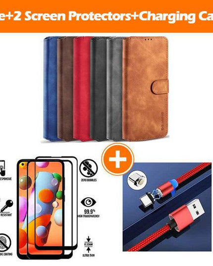 Wallet Stand PU Leather Case For Samsung Galaxy A12 - Libiyi