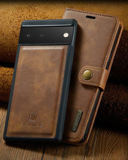 Magnetic 2-in-1 Detachable Leather Wallet Case For Google Pixel 6 - Libiyi