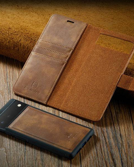 2-in-1 Detachable Leather Wallet Case For Google Pixel 6 Pro - Libiyi