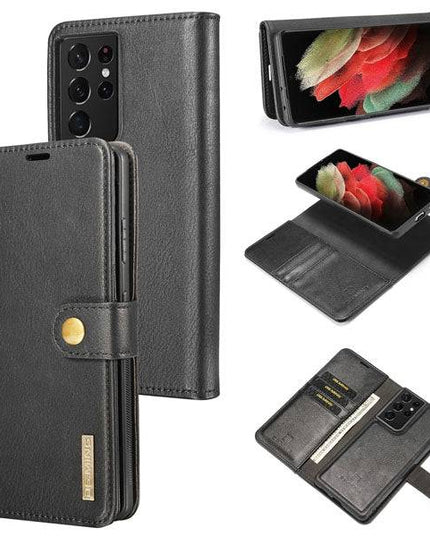 Samsung Galaxy S21 Ultra Magnetic 2-in-1 Detachable Leather Wallet Case - Libiyi