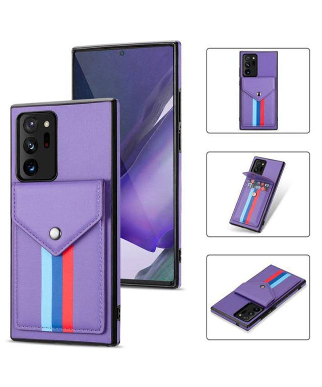 Lanyard Leather Wallet Card Holder Stand Phone Case For Samsung Galaxy - Libiyi