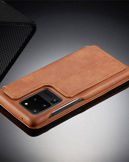 Magnetic Leather Wallet Card Slot Case for Samsung - Libiyi