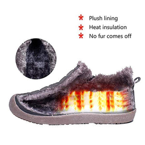 Large Size Waterproof Warm Cotton Snow Boots Lovers Shoes - Keilini