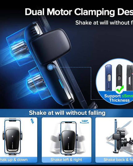 15W Qi Car Phone Holder Wireless Car Charger - Libiyi