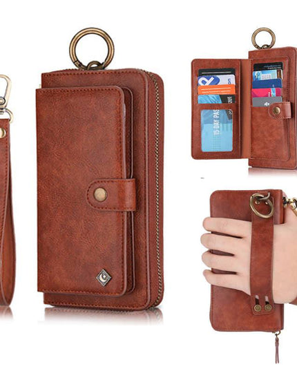 Leather Detachable Magnetic Wallet Case For Galaxy - Libiyi