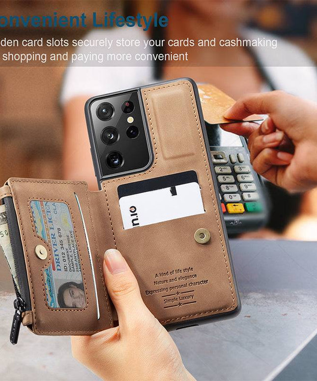 Multifunctional Wallet Phone Case For Galaxy - Libiyi
