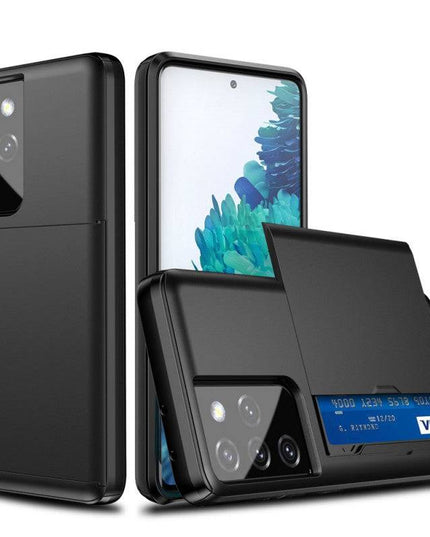 Rigide Flashy Porte-cartes Case For Samsung Galaxy S21 Ultra(5G) - Libiyi