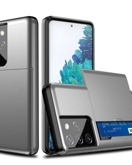 Rigide Flashy Porte-cartes Case For Samsung Galaxy S21 Ultra(5G) - Libiyi