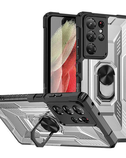 Magnetic Metal Finger Ring Holder Armor Case For Samsung S21 ULTRA 5G - Libiyi