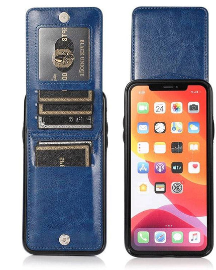 Classic 6 Card Slots Wallet Phone Case For iPhone - Libiyi