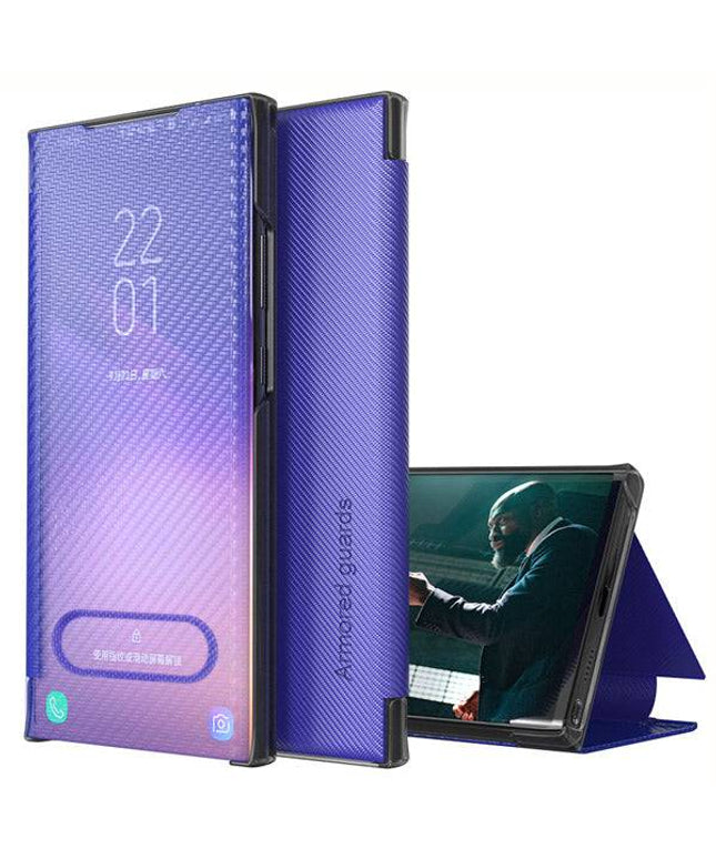 Kevlar Slim Flip Cover Smart Window Case For iPhone - Libiyi