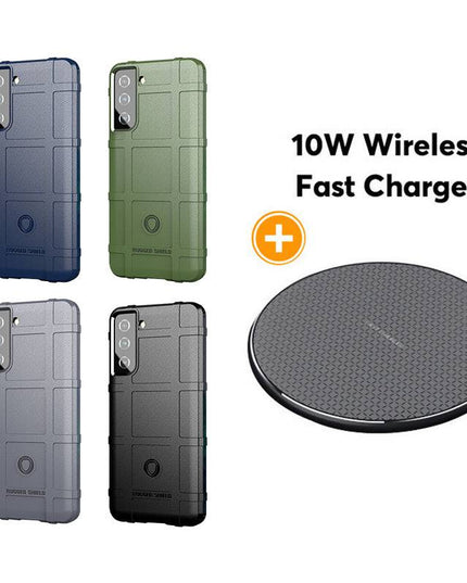 TPU Thick Solid Rough Armor Tactical Protective Cover Case For Samsung S21 - Libiyi