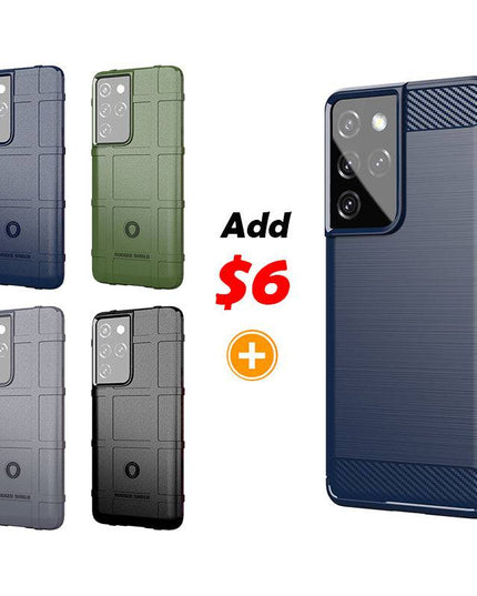 TPU Thick Solid Rough Armor Tactical Protective Cover Case For Samsung S21 Ultra - Libiyi