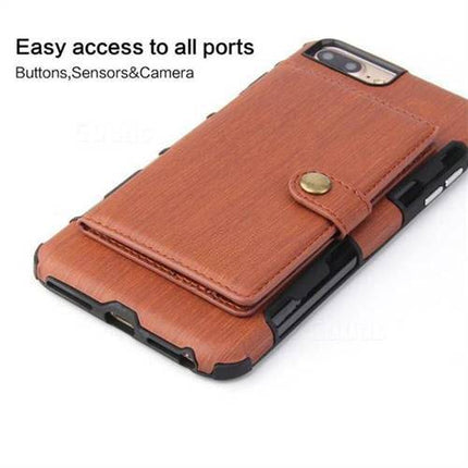 Security Copper Button Protective Case For iPhone 7Plus/8Plus - Libiyi