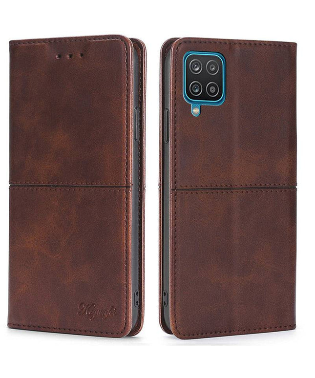 Leather Flip Wallet Cover for Samsung A12 - Libiyi