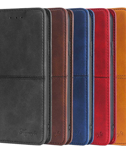 Leather Flip Wallet Cover for Samsung A12 - Libiyi