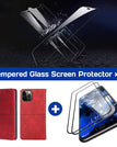 red / iPhone 12 Pro Max / With [2 Pack] Screen Protector