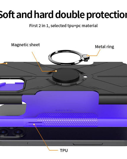 Robot 3 in 1 Heavy Duty Defender Case For iPhone 12 Pro Max - Libiyi