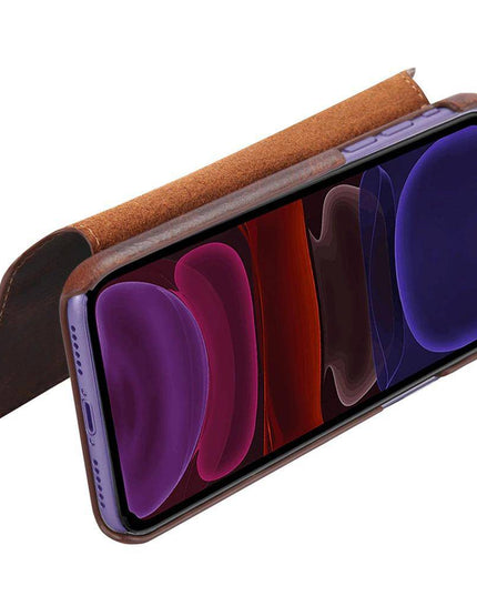 Luxury Genuine Leather Flip Case For Iphone - Libiyi