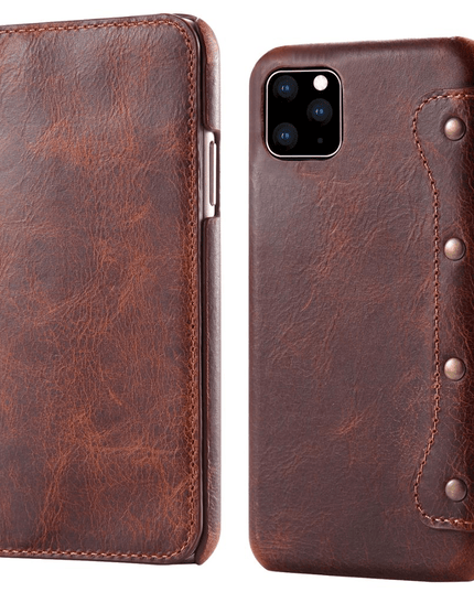Luxury Genuine Leather Flip Case For Iphone - Libiyi