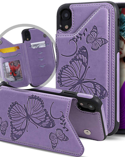 New Luxury Embossing Wallet Cover For iPhone XR-Fast Delivery - Libiyi