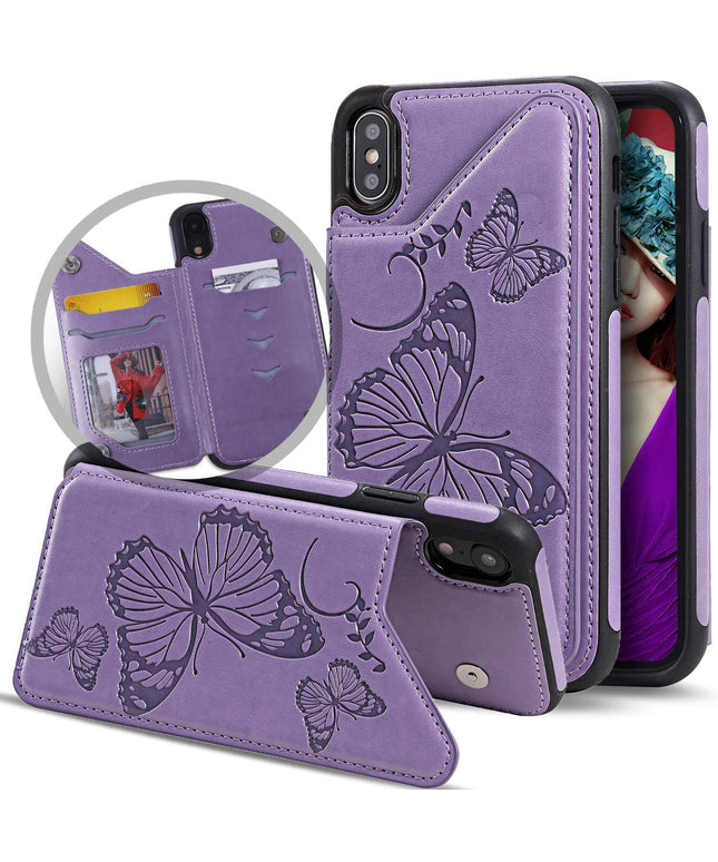 New Luxury Embossing Wallet Cover For iPhone Xs Max-Fast Delivery - Libiyi