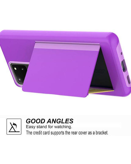 Armor Protective Card Holder Case for Samsung S20 Ultra With 2-Pack Screen Protectors - Libiyi