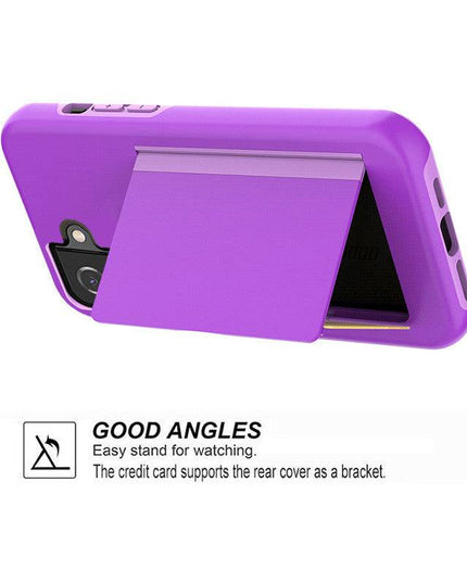 Armor Protective Card Holder Case for Samsung S21(5G) With 2-Pack Screen Protectors - Libiyi