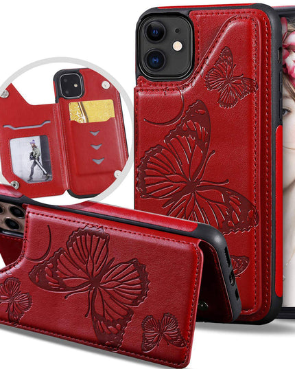 New Luxury Embossing Wallet Cover For iPhone 12 Mini-Fast Delivery - Libiyi