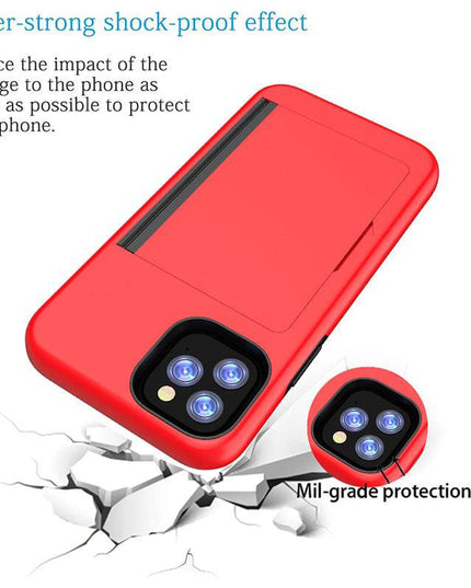 Armor Protective Card Holder Case for iPhone - Libiyi