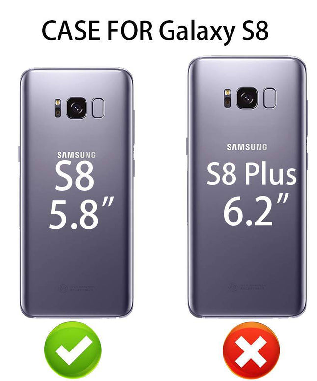 New Luxury Embossing Wallet Cover For SAMSUNG  S8-Fast Delivery - Libiyi