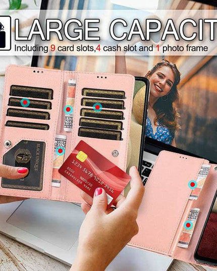 Bling Wallet Case with Wrist Strap for Samsung A32(5G) - Libiyi