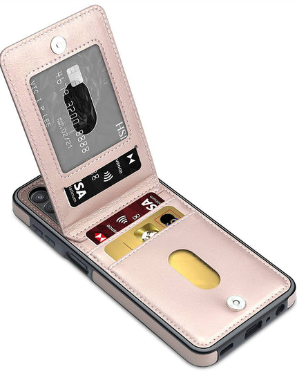 Dual Layer Lightweight Leather Wallet Case for Samsung Galaxy A32(5G) - Libiyi