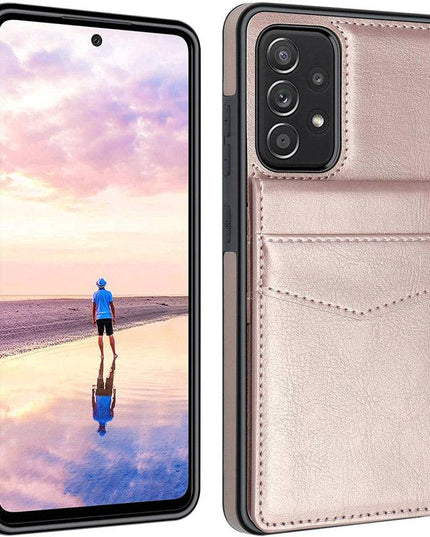 Dual Layer Lightweight Leather Wallet Case for Samsung Galaxy A52 - Libiyi